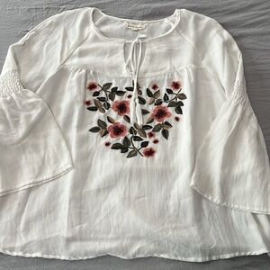 Stevie Hender Embroidered Peasant Blouse